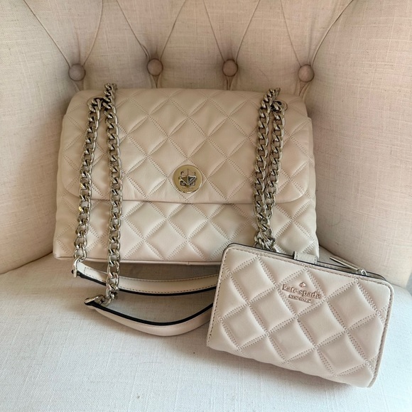 Kate ♠️ Spade Quilted Natalia Flap - Picture 1 of 9